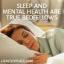 Il sonno e la salute mentale sono veri compagni di letto