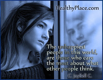 Citazione sullo stigma della salute mentale - Le persone più infelici di questo mondo, sono quelle che si preoccupano di più di ciò che pensano gli altri.